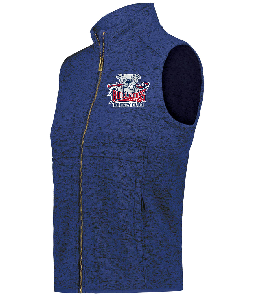 Ladies Alpine Sweater Fleece Vest Bulldogs