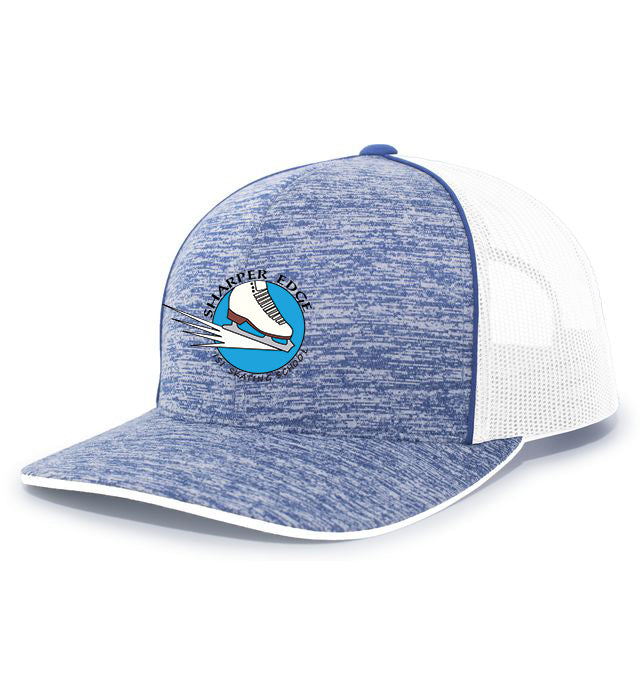Sharper Edge Figure Skating Aggressive Heather Trucker Snapback Cap
