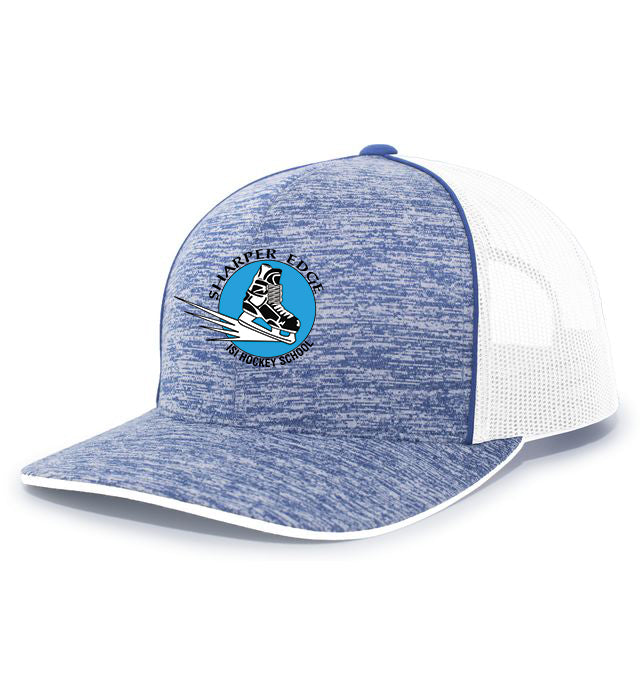 Sharper Edge Hockey School Aggressive Heather Trucker Snapback Cap