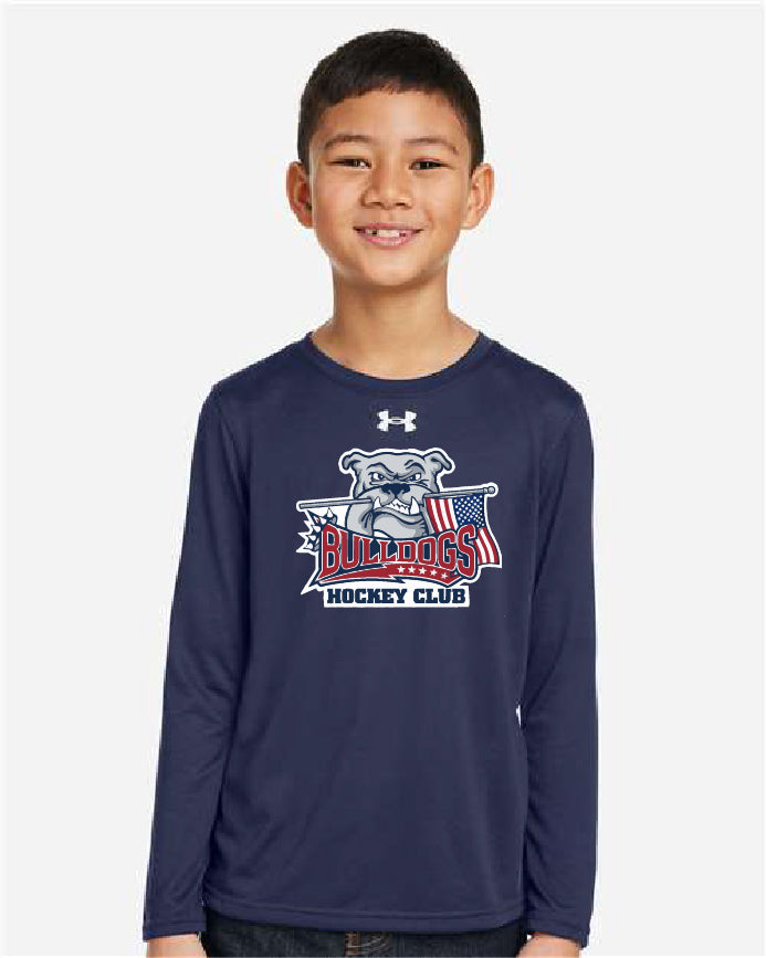 26 - 27 Tech™ Team Long Sleeve T-Shirt Bulldogs (Youth & Adult) Bulldogs