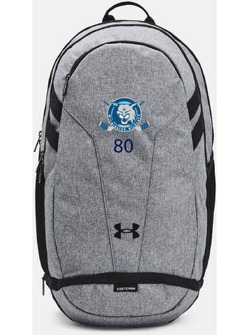 An Under Armour Hustle 5.0 TEAM Backpack WYH