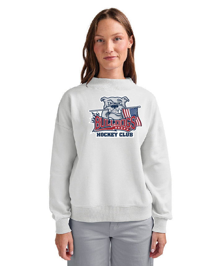 26 - 27 Women's Willow Mock-Neck Sweatshirt Bulldogs