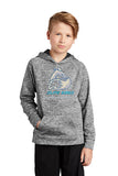 Youth PosiCharge® Electric Heather Fleece Hooded Pullover EESC