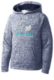 Youth PosiCharge® Electric Heather Fleece Hooded Pullover EESC