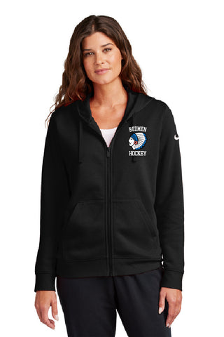 26-27 Nike Women's Club Fleece Sleeve Swoosh Pullover Hoodie TYSA