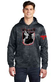 Sport-Tek® Sport-Wick® CamoHex Fleece Hooded Pullover WOLVES