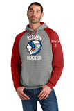 A Jerzees® Unisex NuBlend® Colorblock Raglan Hoodie Sweatshirt TYSA