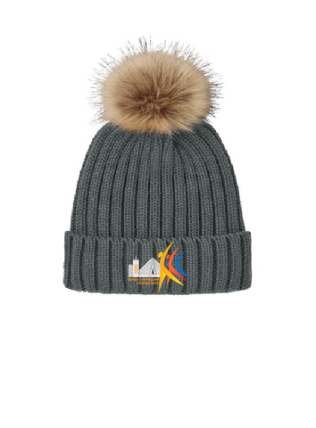 Port Authority® Faux Fur Pom Beanie BSSC