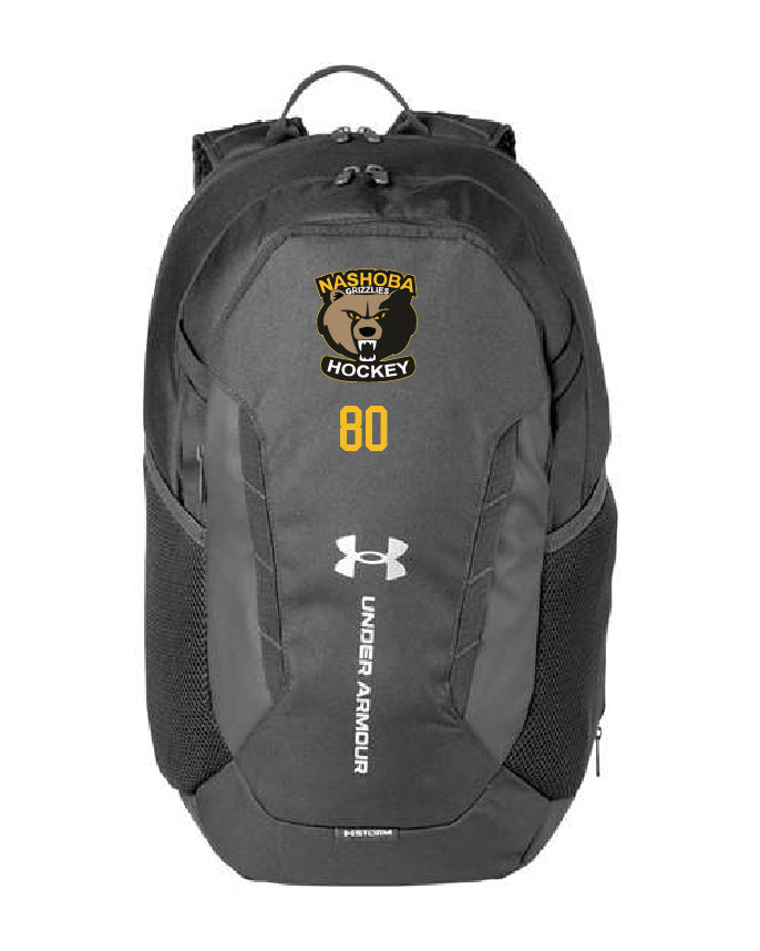 '25 Under Armour Team Hustle Backpack 6.0 GRIZ