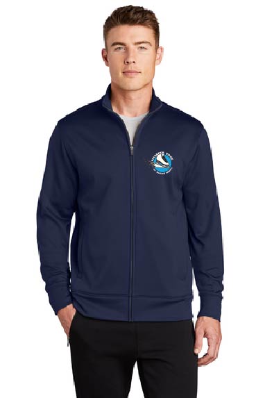 Sport-Tek® men's Sport-Wick® Fleece Full-Zip Jacket Figure