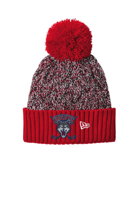 A New Era® Marled Knit Pom Beanie WOLF