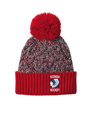 A New Era® Marled Knit Pom Beanie