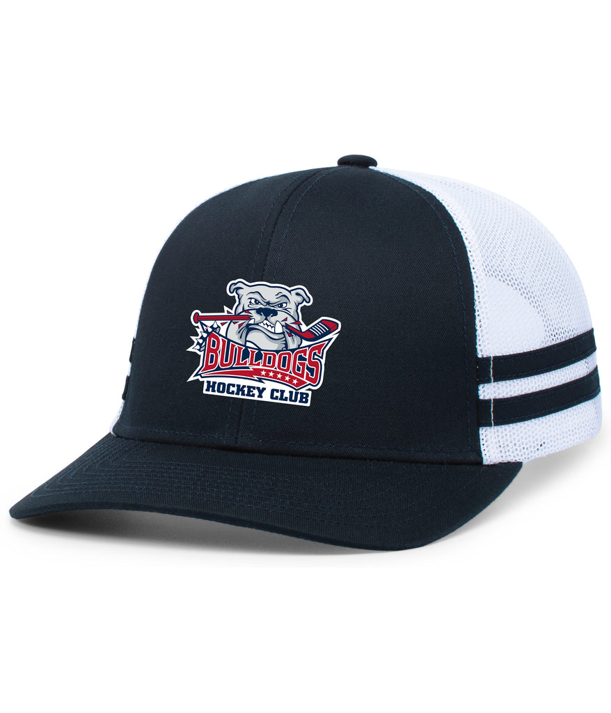 Low-Profile Stripe Trucker Cap Snapback Bulldogs