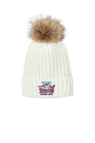 Port Authority® Faux Fur Pom Beanie Bulldogs