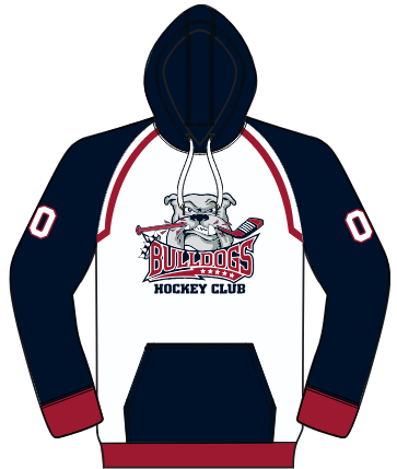 JUICE RAGLAN CLASSIC HOODIE (ADULT,YOUTH) Bulldogs